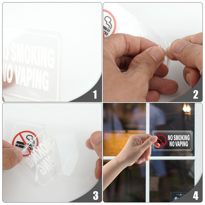 No Smoking No Vaping Vinyl Sticker