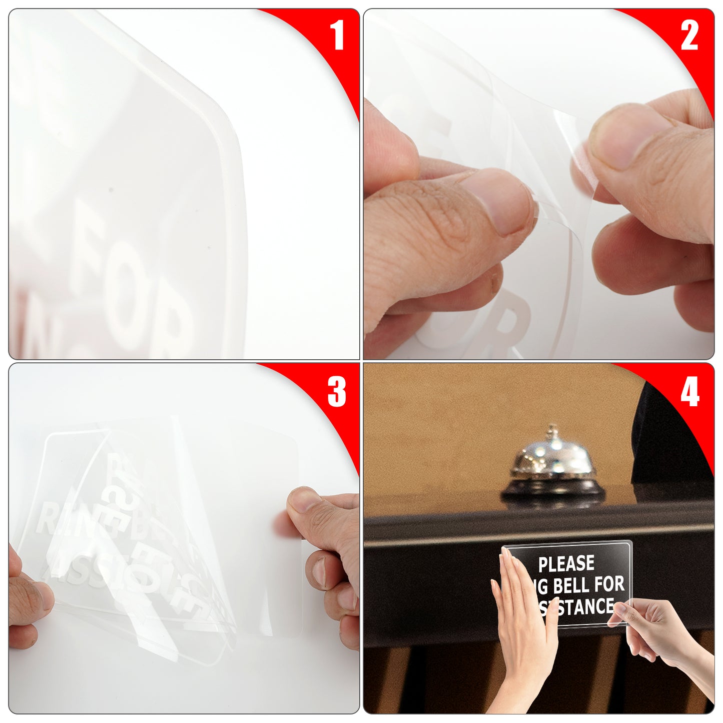 Please Ring Bell for Assistance Vinyl Sticker