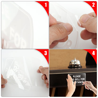 Please Ring Bell for Assistance Vinyl Sticker