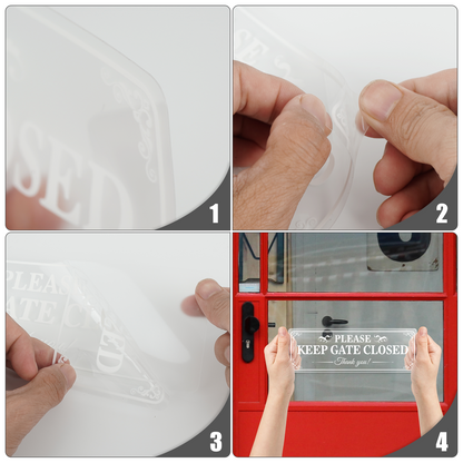 Please Keep Gate Closed Vinyl Sticker