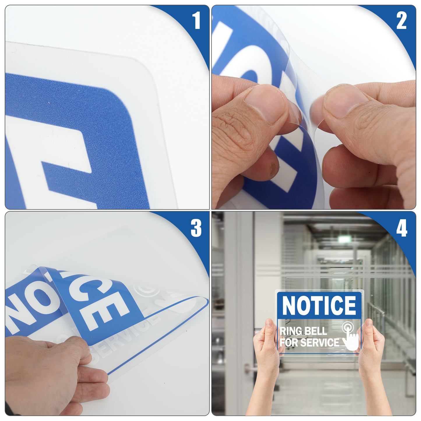 Notice Ring Bell for Service Vinyl Sticker