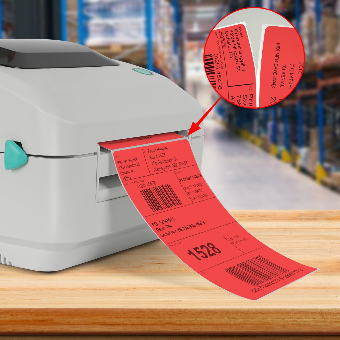 4 × 6 Inch Shipping Thermal Labels 500 PCS