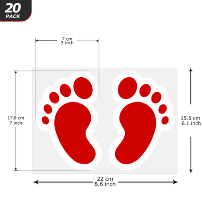 Footprint Vinyl Sticker