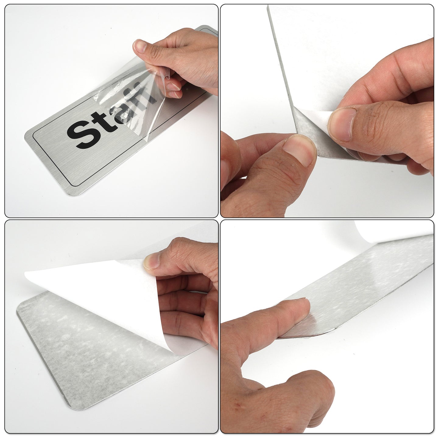 Staff Only 30 x 10 cm Aluminium Sign