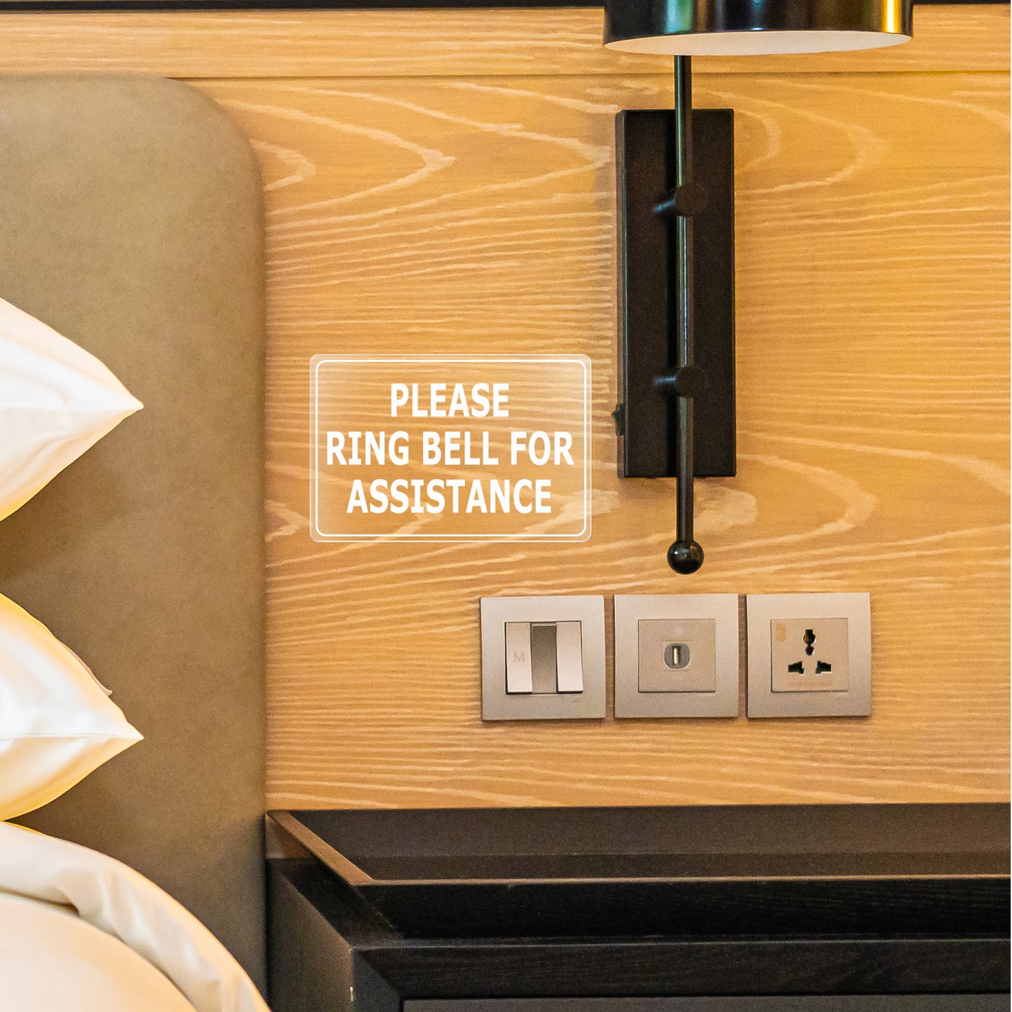 Please Ring Bell for Assistance Vinyl Sticker