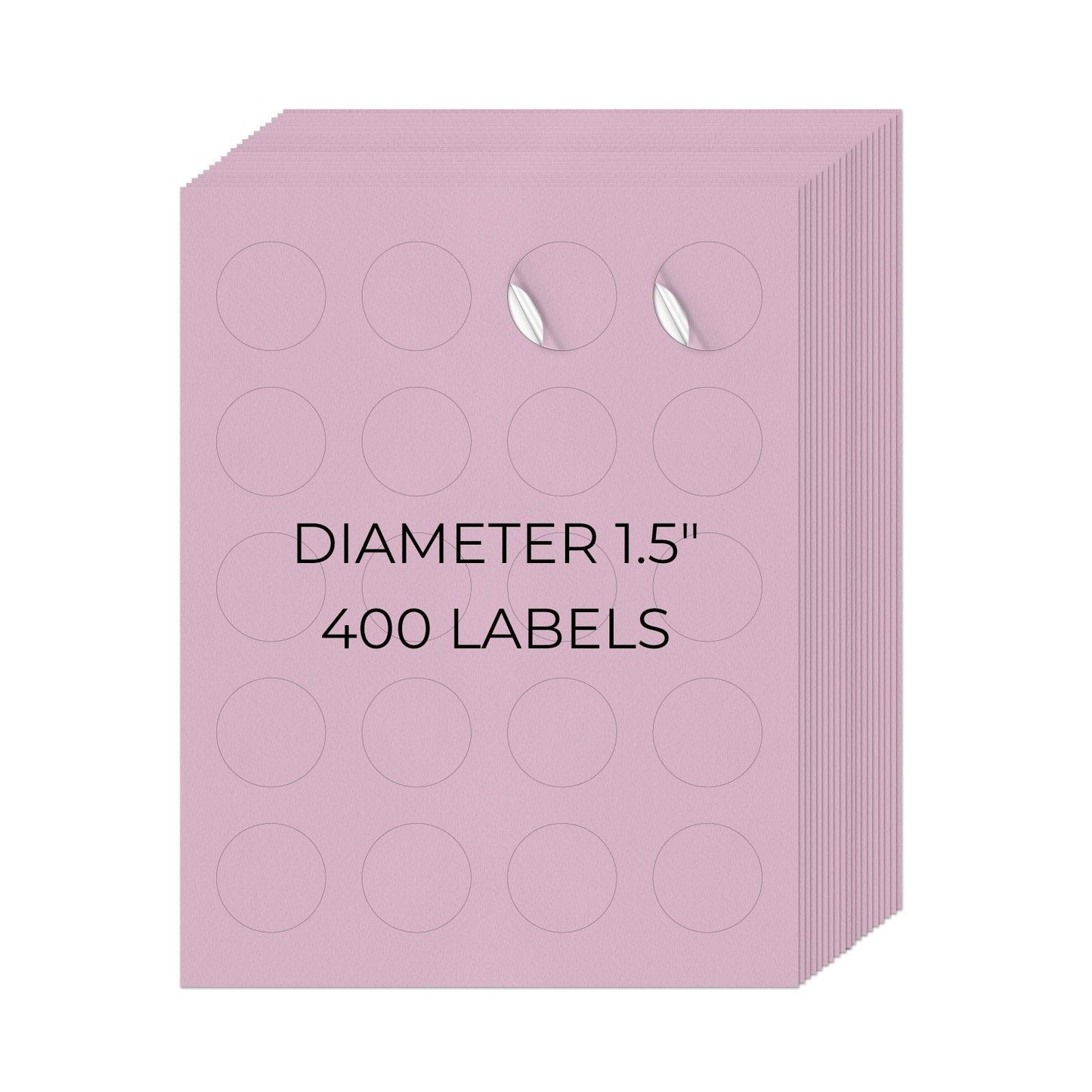 1-1/2" Round Printer Labels