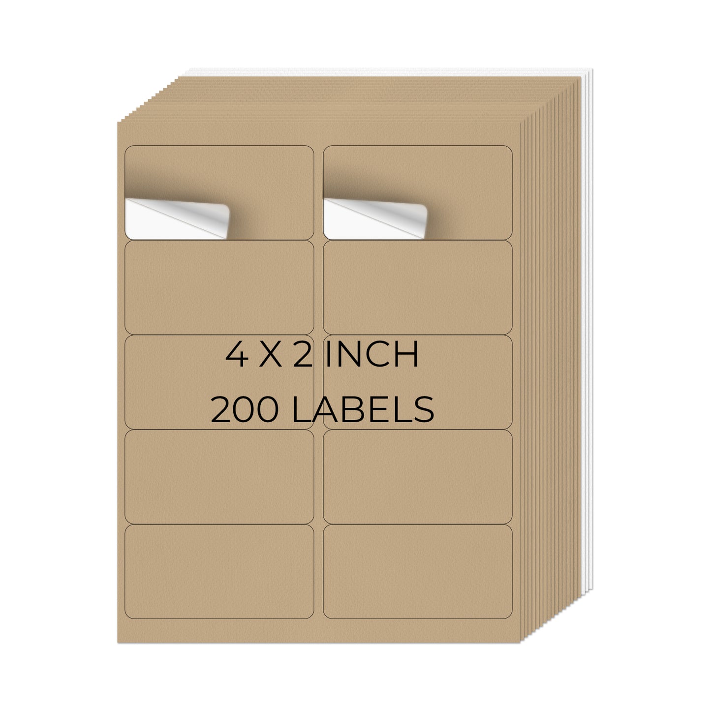 2" × 4" Printer Labels