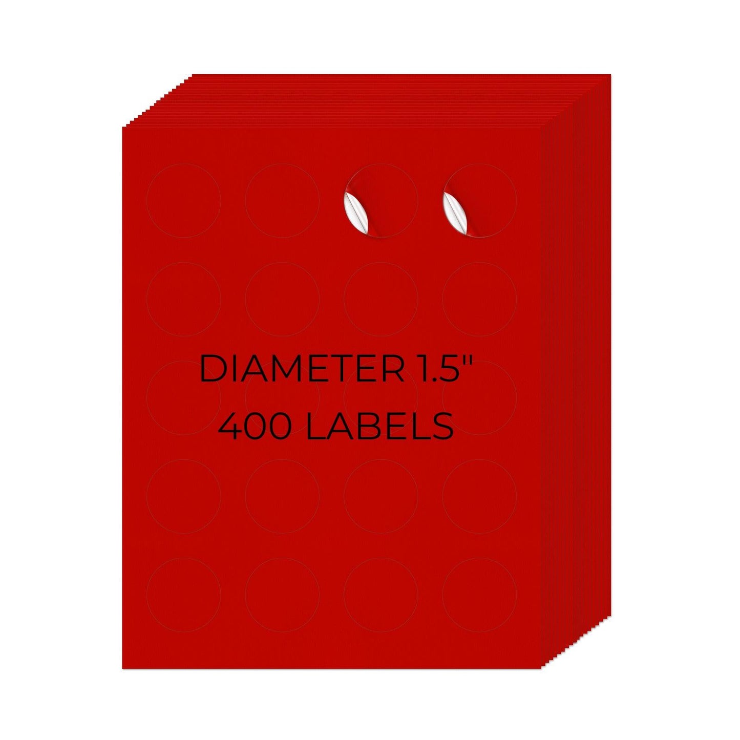 1-1/2" Round Printer Labels