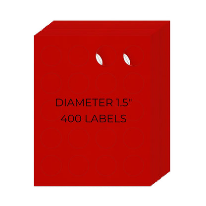 1-1/2" Round Printer Labels