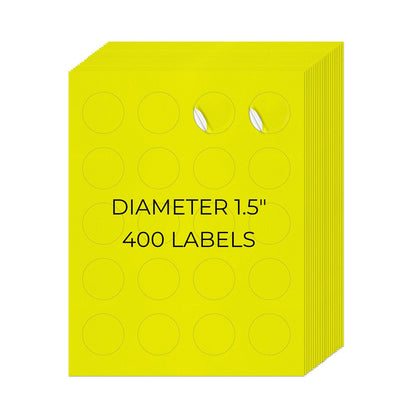 1-1/2" Round Printer Labels
