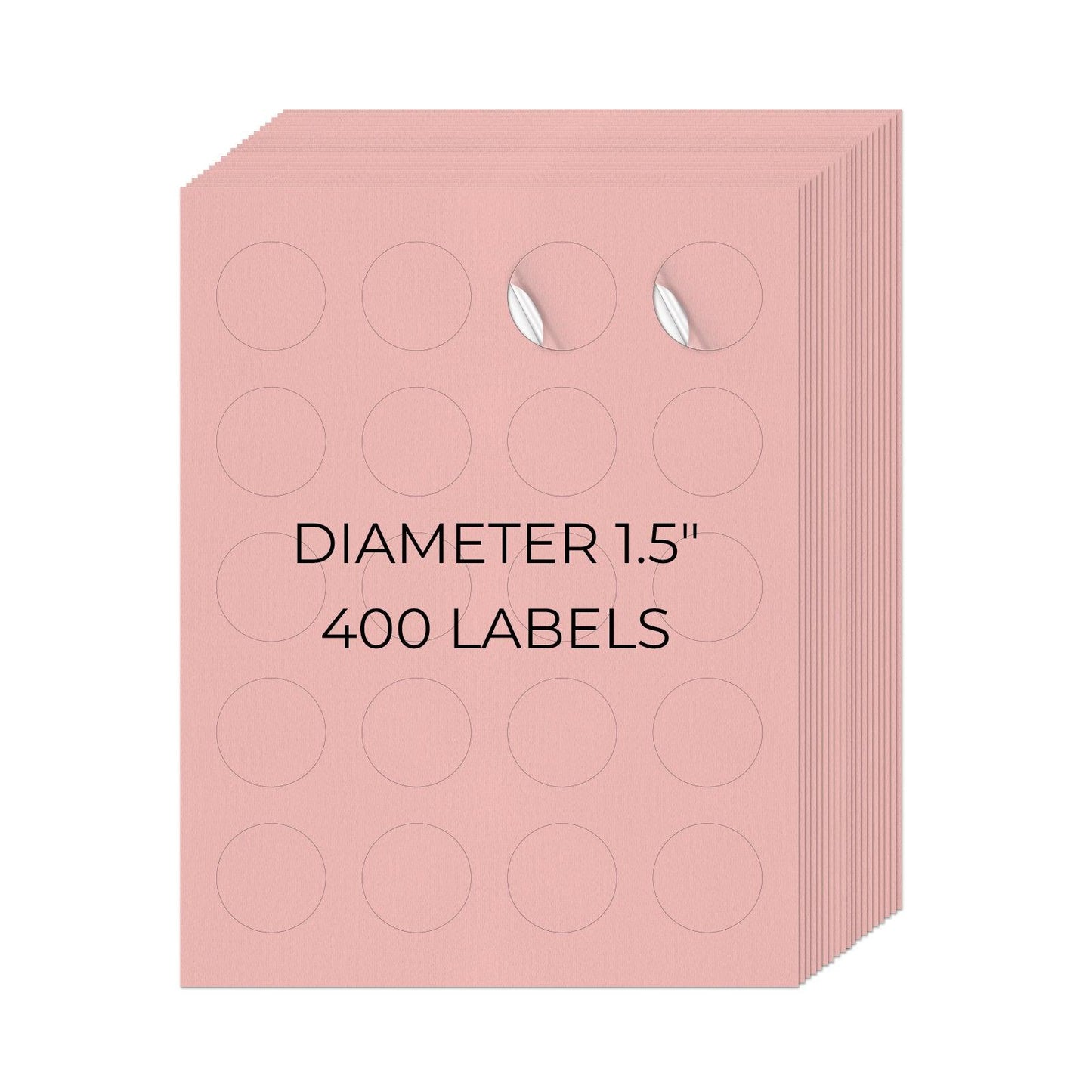 1-1/2" Round Printer Labels