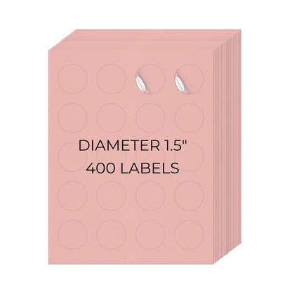 1-1/2" Round Printer Labels