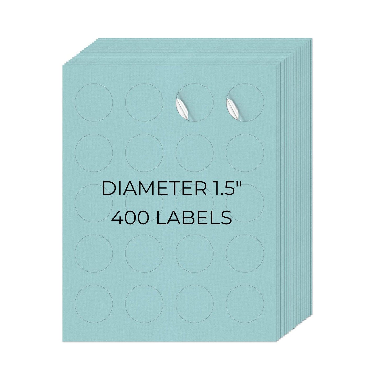 1-1/2" Round Printer Labels