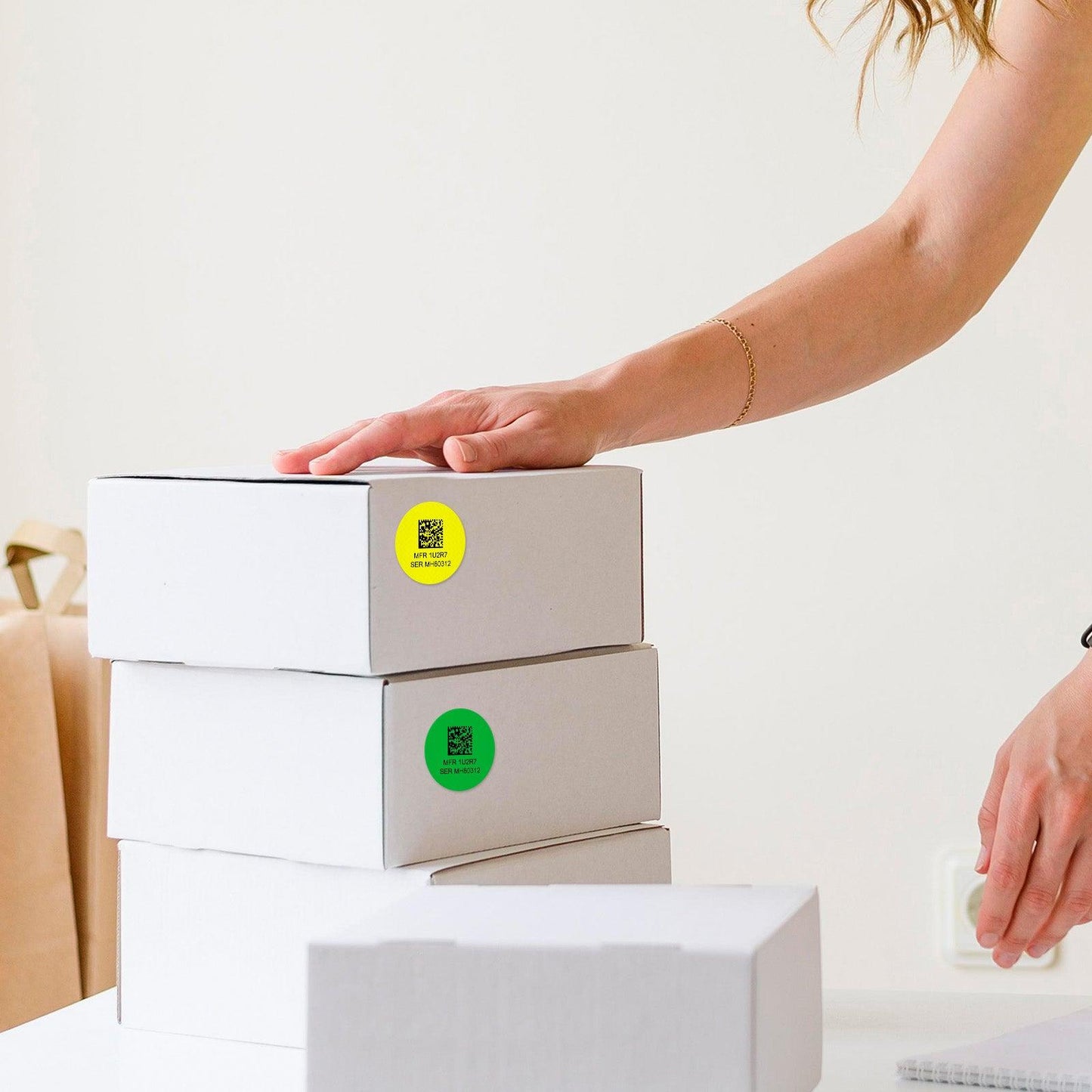 1-1/2" Round Printer Labels