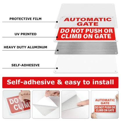 Automatic Door Vinyl Sticker 10 PCS