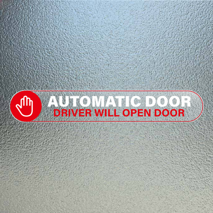 Automatic Door Vinyl Sticker 10 PCS