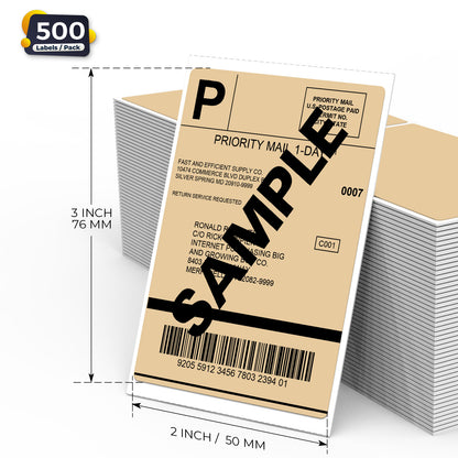 2 × 3 Inch Shipping Thermal Labels