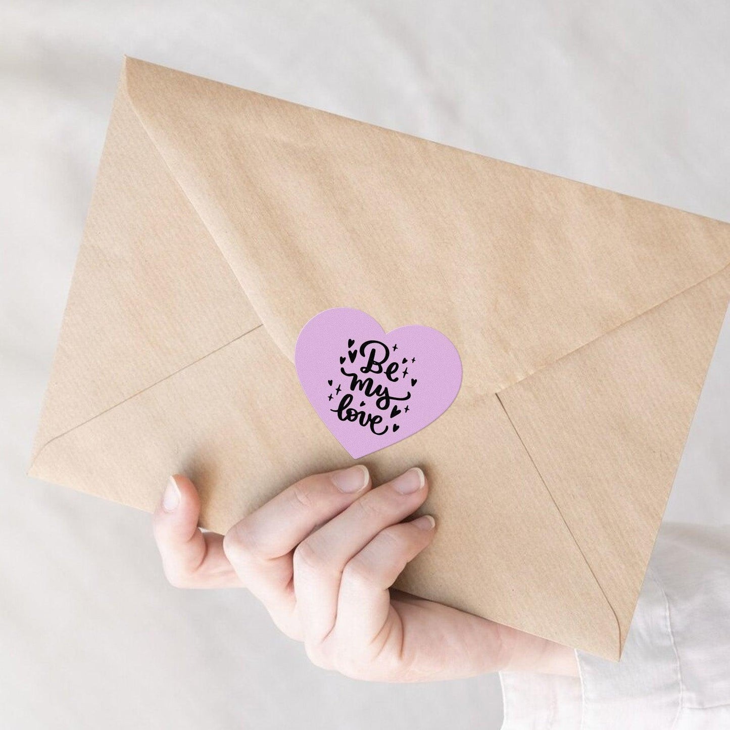 2 Inch Heart Thermal Labels