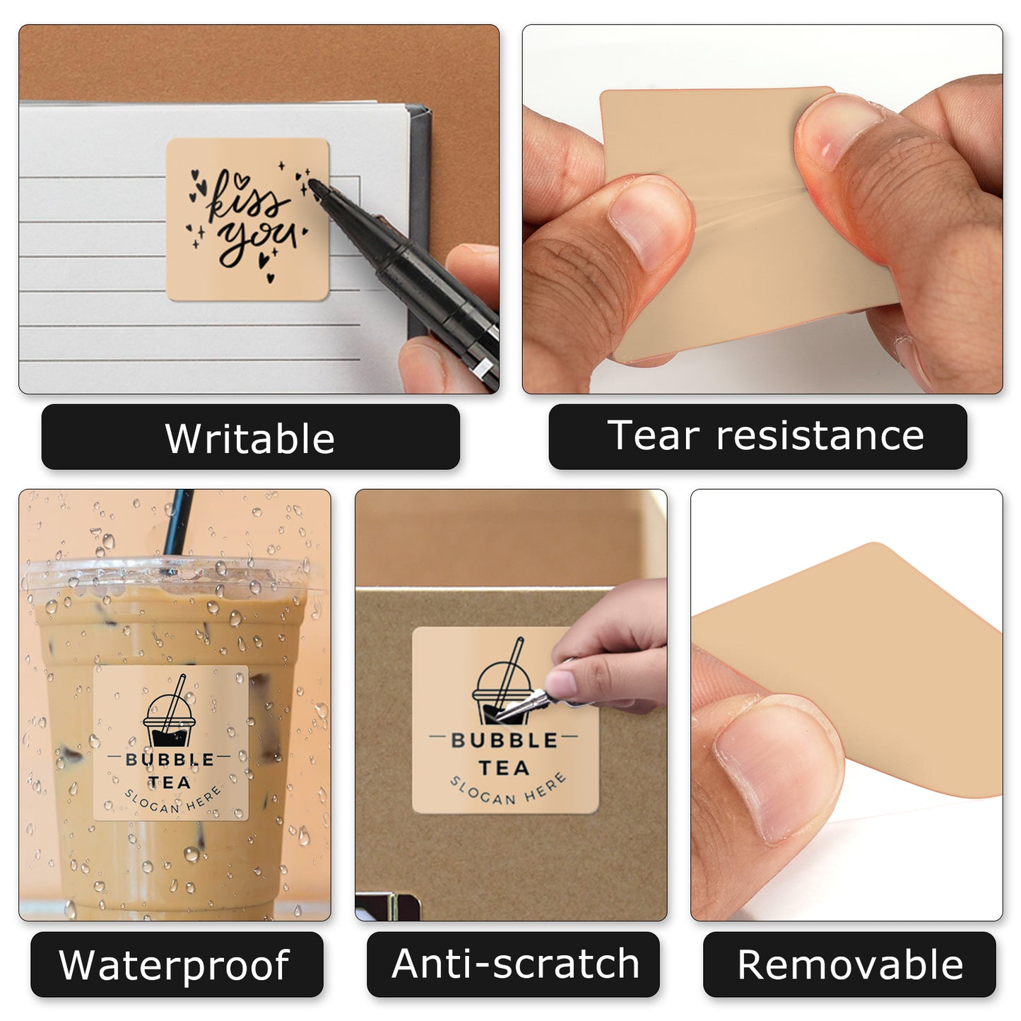 2 × 2 Inch Thermal Labels