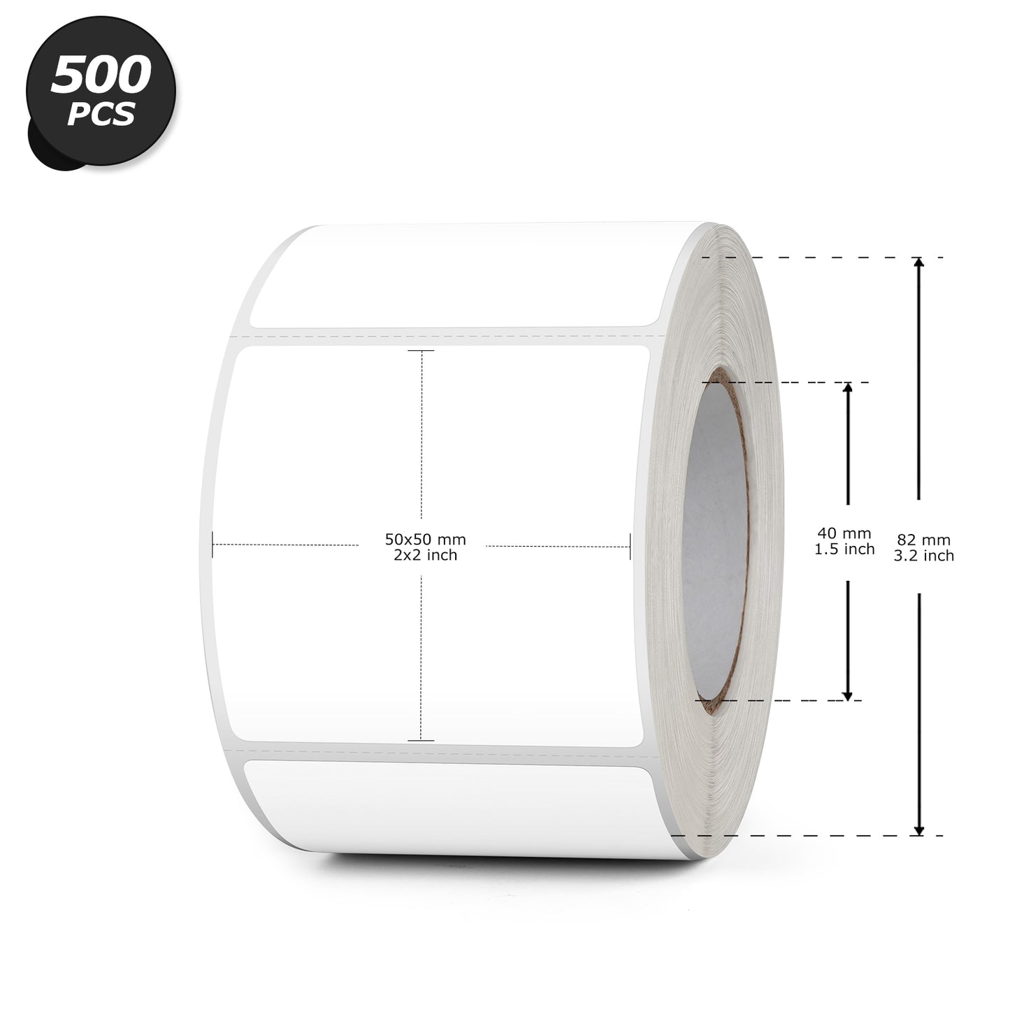 2 × 2 Inch Thermal Labels